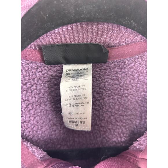 Patagonia Women’s Purple Full Zip Fleece Jacket Size M Outdoor Casual - Picture 8 of 9